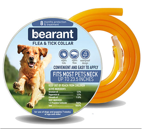 Bearant Flea and Tick Collar for Dogs and Puppies